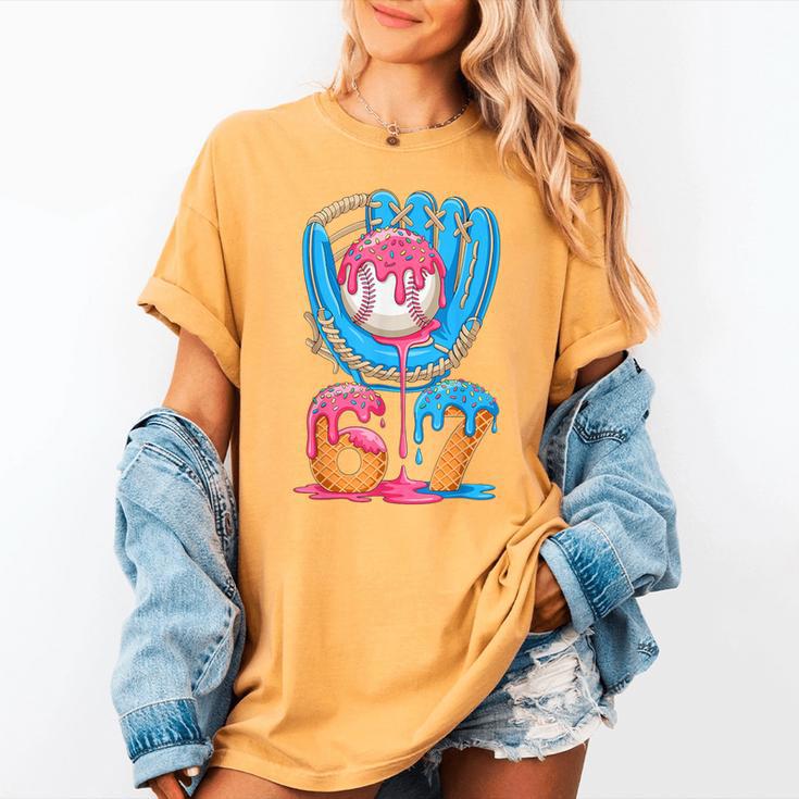 Baseball Ice Cream Drip Six Seven Gen Alpha Slang Meme 67 Women's Comfort Colors T-Shirt Baseball Ice Cream Drip Six Seven Gen Alpha Slang Meme 67 Women's Comfort Colors T-Shirt
