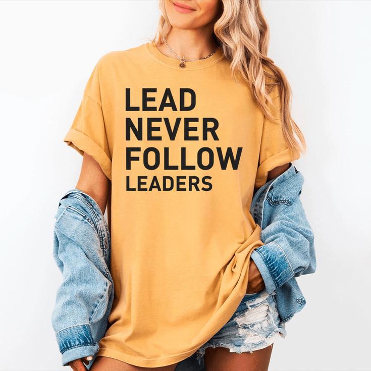 Baseball Lead Never Follow Leaders Team Captain Leadership Premium Tri-Blend Women's Comfort Colors T-Shirt