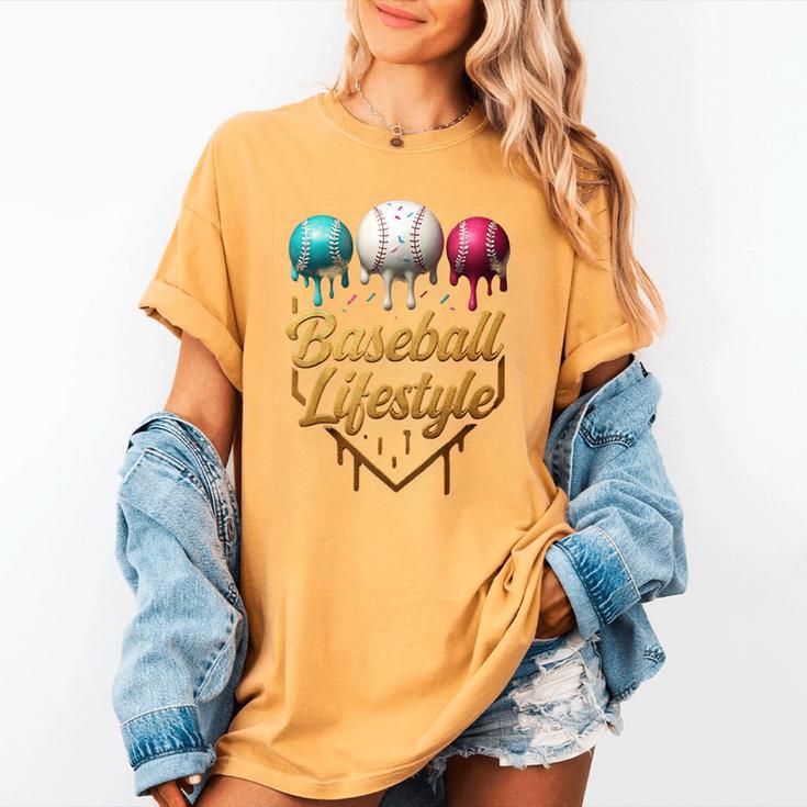 Baseball Lifestyle Drip Women's Comfort Colors T-Shirt