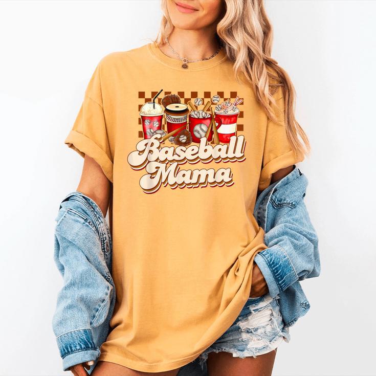 Baseball Mama Coffee Game Day Vibes Baseball Mom Women's Comfort Colors T-Shirt Baseball Mama Coffee Game Day Vibes Baseball Mom Women's Comfort Colors T-Shirt