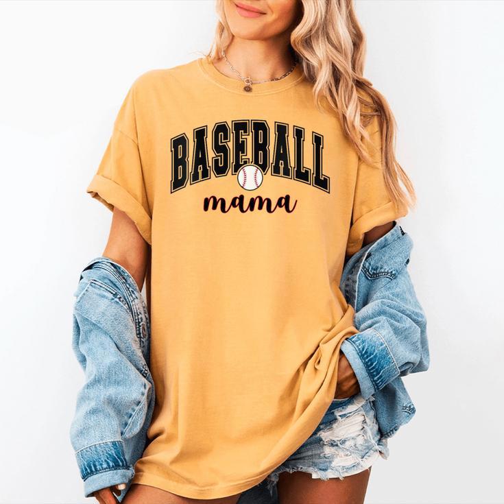 Baseball Mama Cute Women Team Mom Or Baseball Mom Sports Women's Comfort Colors T-Shirt
