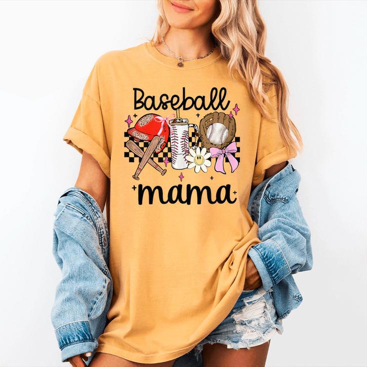 Baseball Mama Baseball Mom Cute T-Ball Mom Ballpark Mom Women's Comfort Colors T-Shirt
