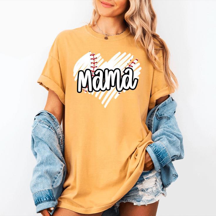 Baseball Mama Scribble Heart Baseball Mom Sports Team Tball Women's Comfort Colors T-Shirt Baseball Mama Scribble Heart Baseball Mom Sports Team Tball Women's Comfort Colors T-Shirt