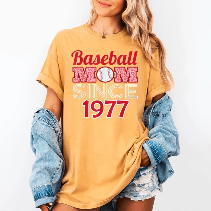Baseball Mom Since 1977 Women's Comfort Colors T-Shirt