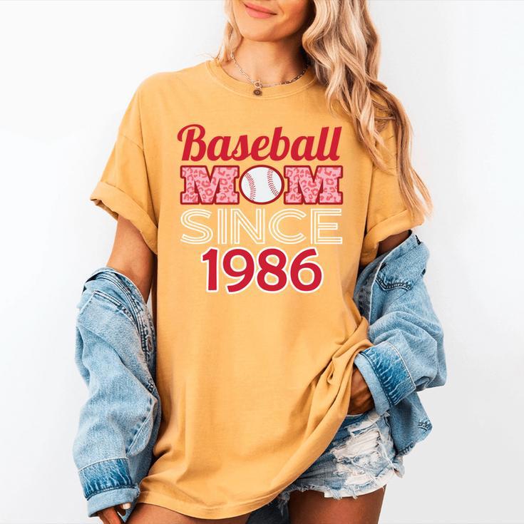 Baseball Mom Since 1986 Women's Comfort Colors T-Shirt Baseball Mom Since 1986 Women's Comfort Colors T-Shirt