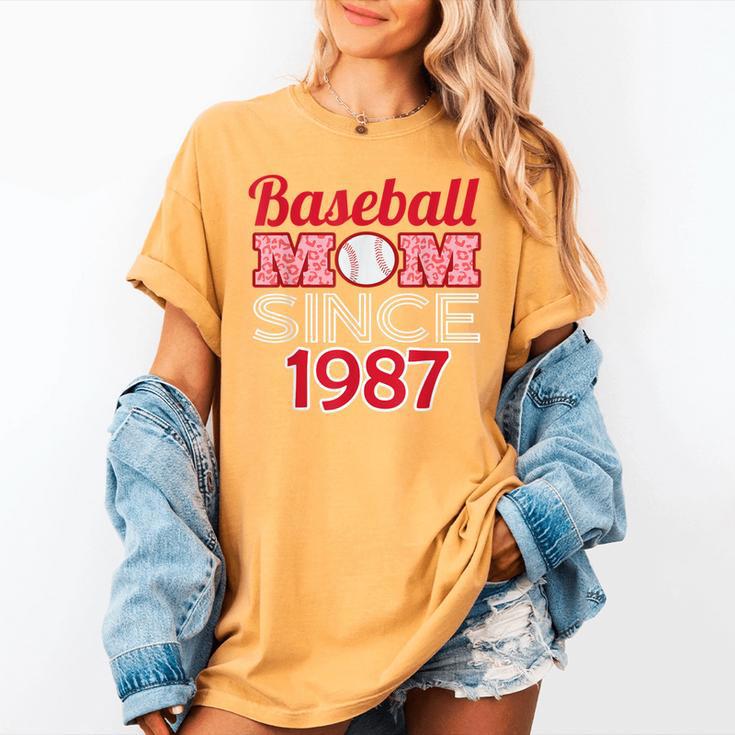 Baseball Mom Since 1987 Women's Comfort Colors T-Shirt