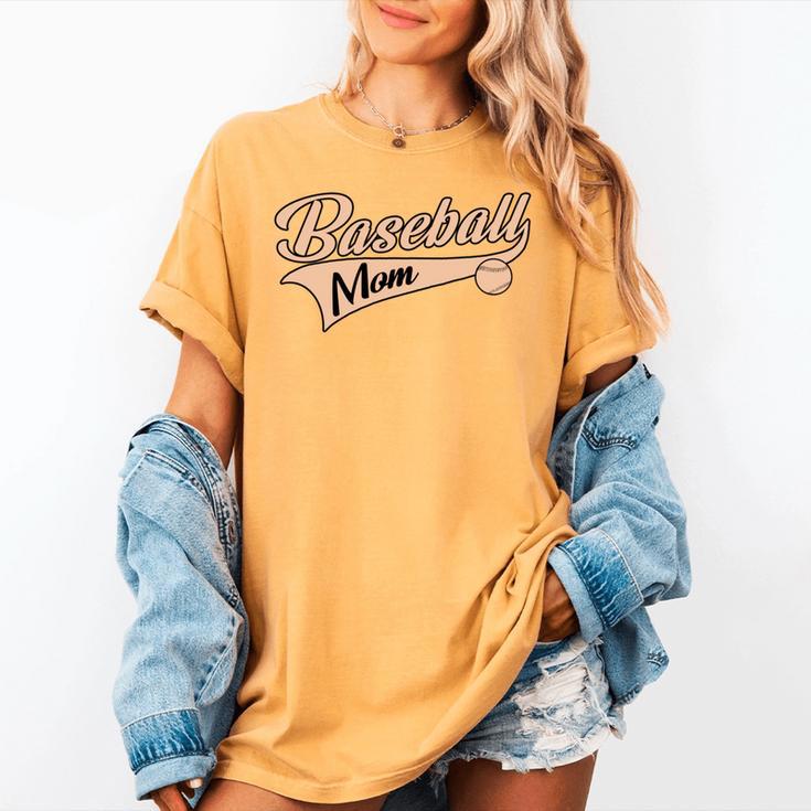 Baseball Mom Best Mama Cute Throwback Classic Women's Comfort Colors T-Shirt