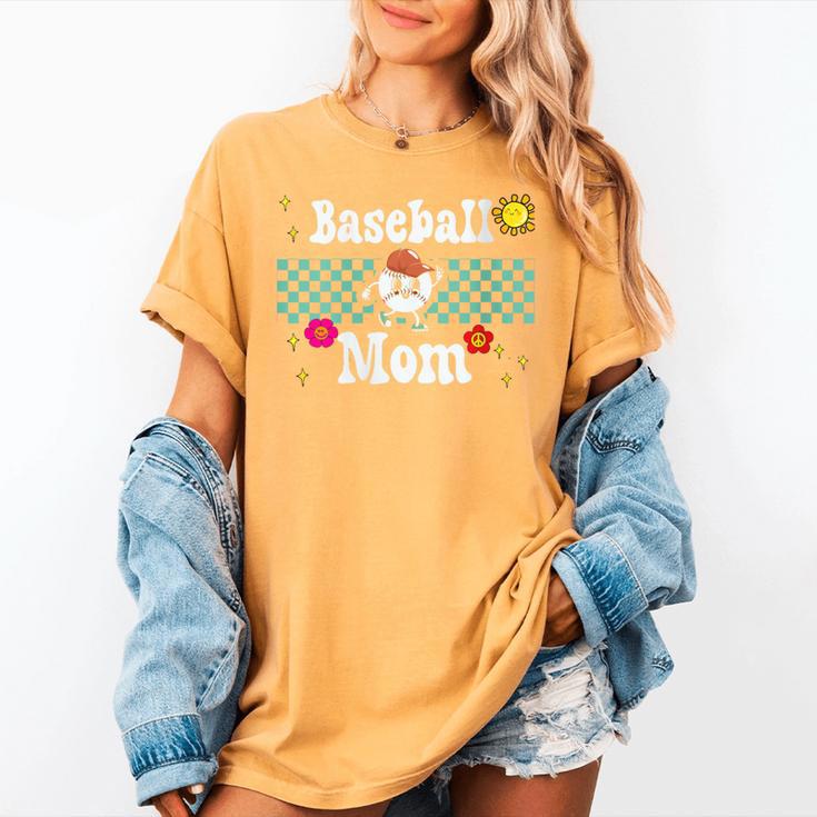 Baseball Mom Cute Retro Look Mothers Will Love Women's Comfort Colors T-Shirt