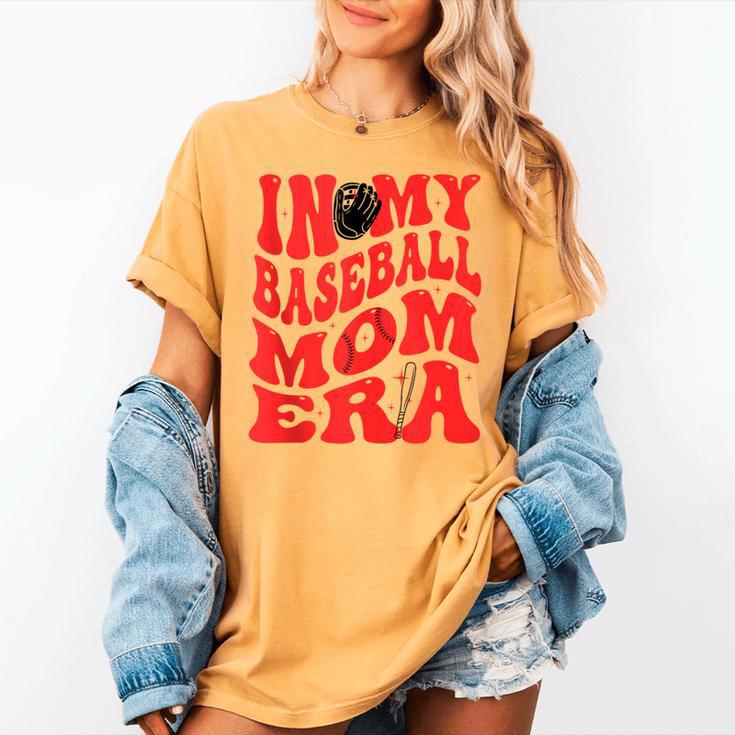 In My Baseball Mom Era Red Women's Comfort Colors T-Shirt In My Baseball Mom Era Red Women's Comfort Colors T-Shirt
