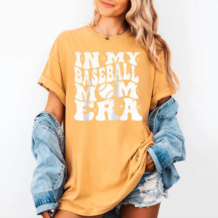 In My Baseball Mom Era Retro Groovy Baseball Raglan Baseball Tee Women's Comfort Colors T-Shirt In My Baseball Mom Era Retro Groovy Baseball Raglan Baseball Tee Women's Comfort Colors T-Shirt
