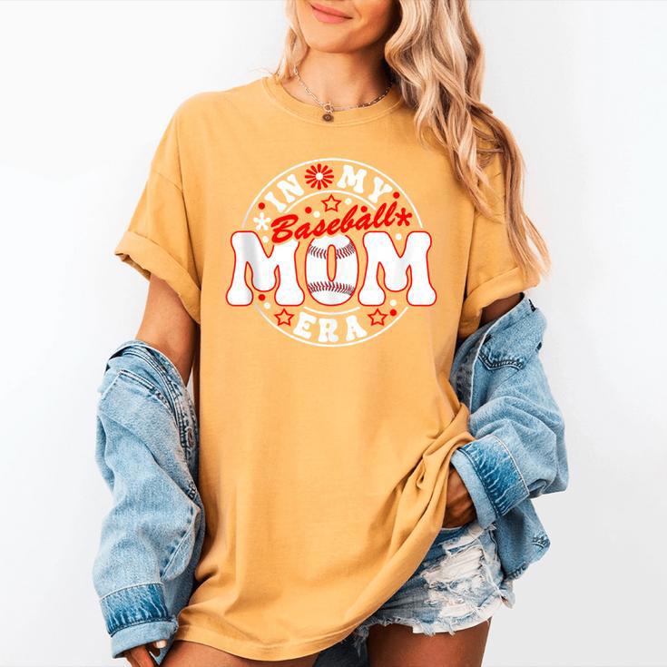 Baseball Mom Era For Women Player Mother Women's Comfort Colors T-Shirt