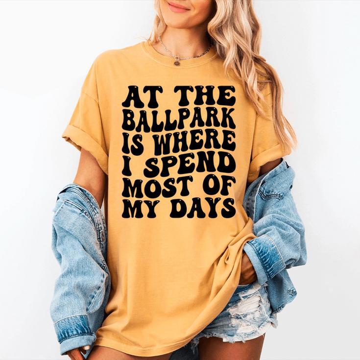 Baseball Mom Good For Baseball Boys Kids Men Women Women's Comfort Colors T-Shirt