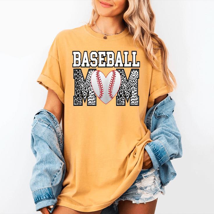 Baseball Mom Heart Sports Mom Women's Comfort Colors T-Shirt Baseball Mom Heart Sports Mom Women's Comfort Colors T-Shirt