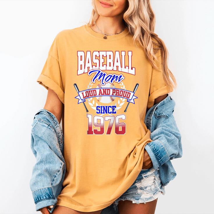 Baseball Mom Loud & Proud Since 1976 Raglan Baseball Tee Women's Comfort Colors T-Shirt Baseball Mom Loud & Proud Since 1976 Raglan Baseball Tee Women's Comfort Colors T-Shirt