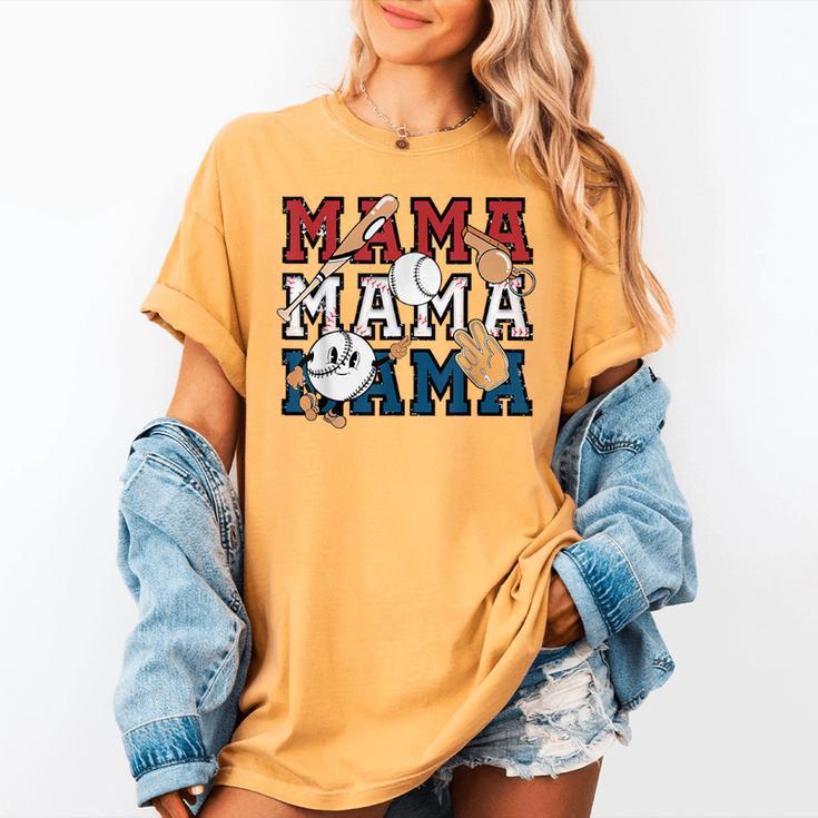 Baseball Mom Baseball Mama Game Day School Sport Women's Comfort Colors T-Shirt Baseball Mom Baseball Mama Game Day School Sport Women's Comfort Colors T-Shirt