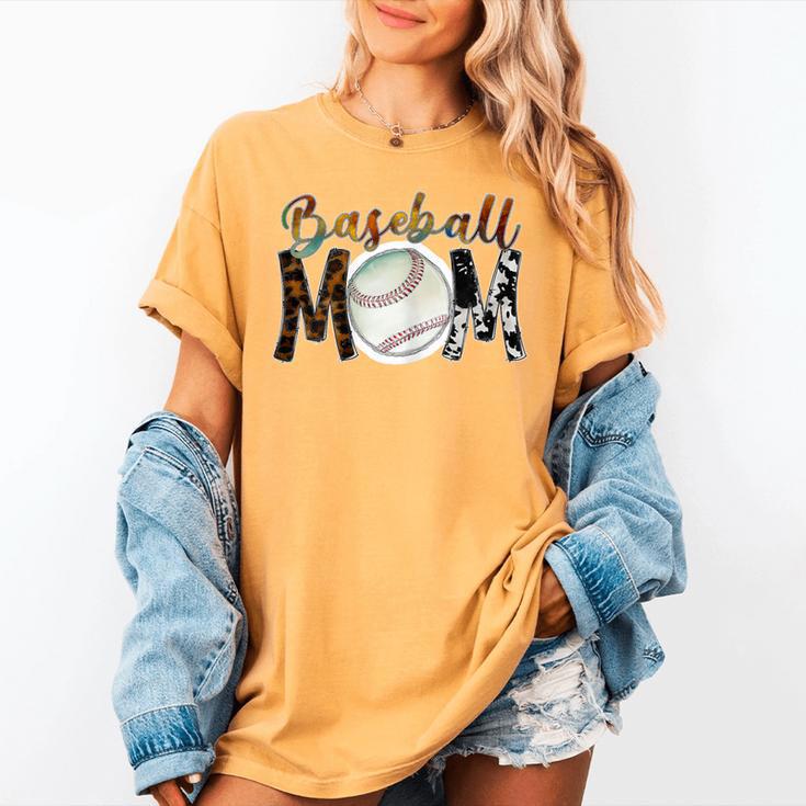 Baseball Mom Mama Mother Women's Comfort Colors T-Shirt