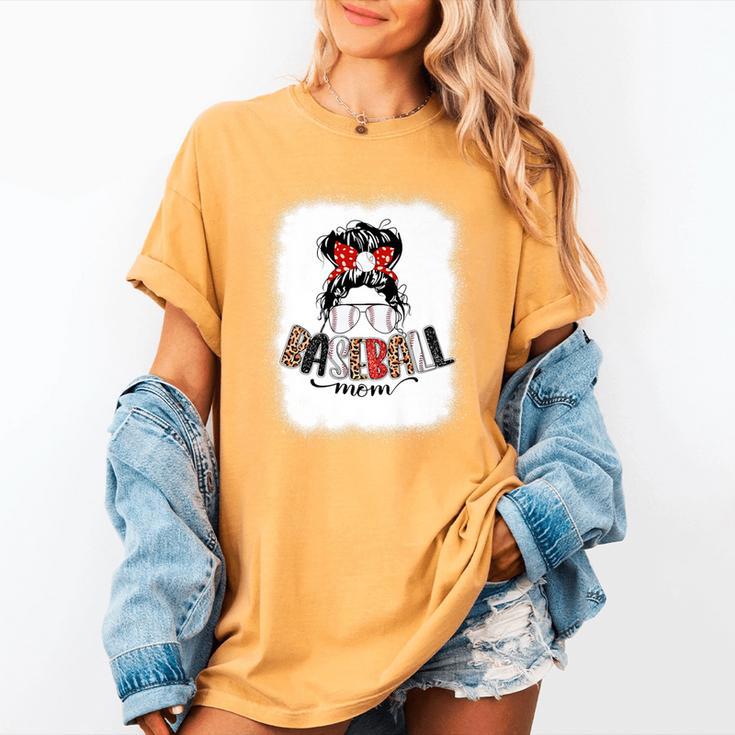 Baseball Mom Messy Bun Mommy Baseball Player Premium Women's Comfort Colors T-Shirt Baseball Mom Messy Bun Mommy Baseball Player Premium Women's Comfort Colors T-Shirt