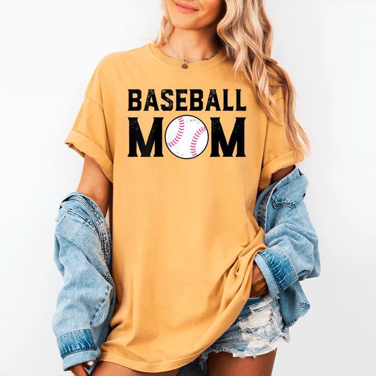Baseball Mom Mommy Mama Mother's Day Women Retro Ball Sports Women's Comfort Colors T-Shirt