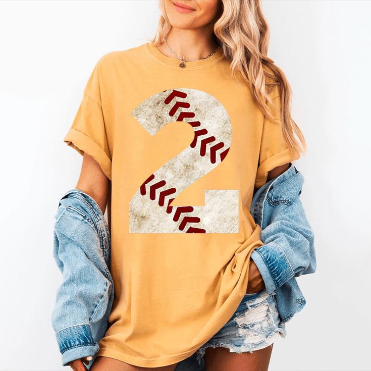 Baseball Mom Baseball Parent Number Two Baseball Gear 2 Women's Comfort Colors T-Shirt Baseball Mom Baseball Parent Number Two Baseball Gear 2 Women's Comfort Colors T-Shirt