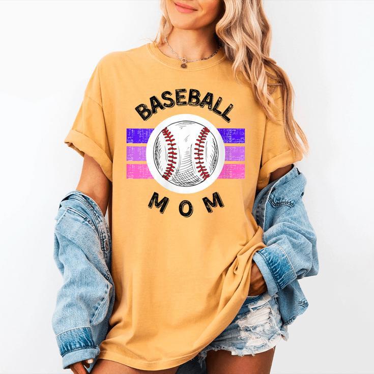 Baseball Mom Sports Mom Proud Baseball Mom Women's Comfort Colors T-Shirt