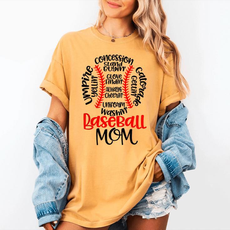 Baseball MomBall Game Mother's Day 2023 Women's Comfort Colors T-Shirt