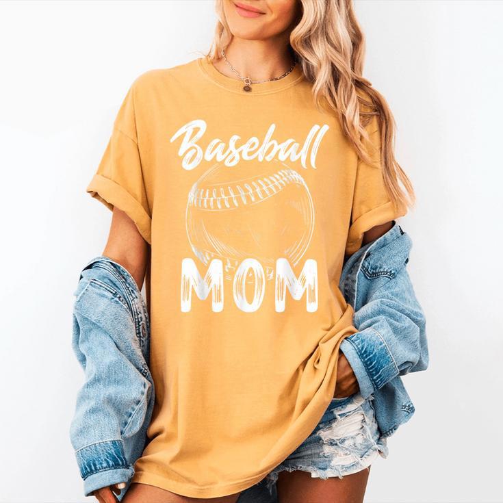 Baseball Mom For Women Family Matching Players Team Mommy Women's Comfort Colors T-Shirt Baseball Mom For Women Family Matching Players Team Mommy Women's Comfort Colors T-Shirt