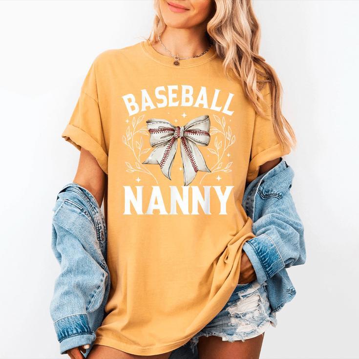 Baseball Nanny Baseball Coquette Bow Women's Comfort Colors T-Shirt Baseball Nanny Baseball Coquette Bow Women's Comfort Colors T-Shirt