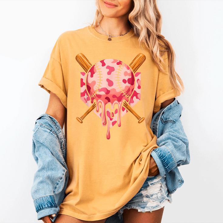 Baseball Pink Camo Ice Cream Youth Boys Girls Women's Comfort Colors T-Shirt Baseball Pink Camo Ice Cream Youth Boys Girls Women's Comfort Colors T-Shirt