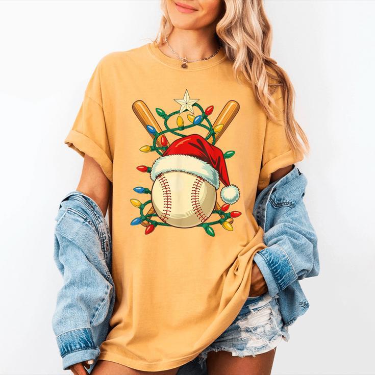 Baseball Santa Christmas Ball Baseball Lover Player Boys Women's Comfort Colors T-Shirt Baseball Santa Christmas Ball Baseball Lover Player Boys Women's Comfort Colors T-Shirt