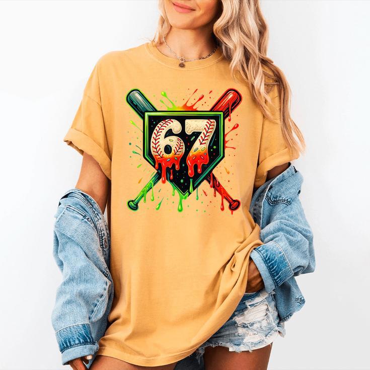 Baseball Six Seven 67 Meme Ice Cream Drip Xmas Men Women Women's Comfort Colors T-Shirt