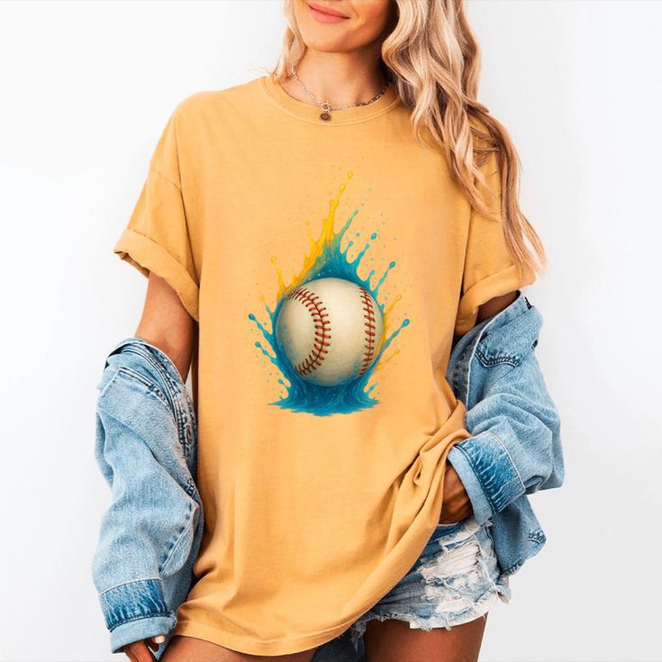 Baseball Splash Team Player For Kids Men Women Women's Comfort Colors T-Shirt Baseball Splash Team Player For Kids Men Women Women's Comfort Colors T-Shirt
