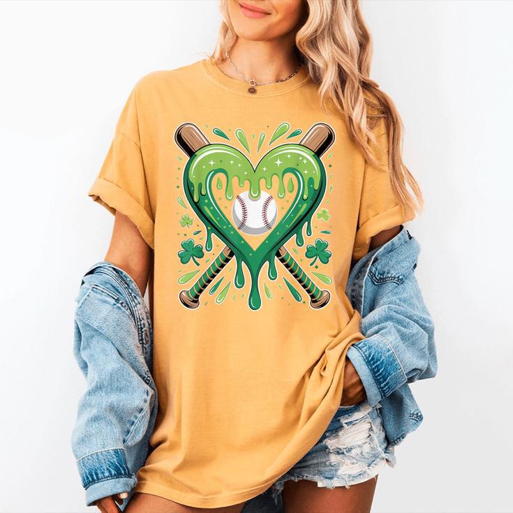 Baseball St Patricks Day Boys Girls Men Women Shamrock Green Women's Comfort Colors T-Shirt Baseball St Patricks Day Boys Girls Men Women Shamrock Green Women's Comfort Colors T-Shirt