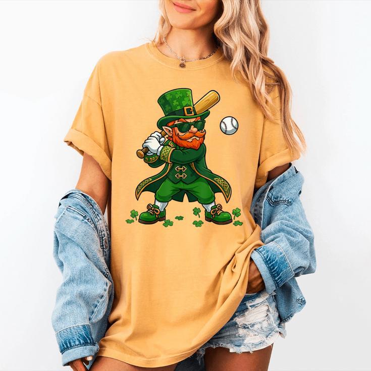 Baseball St Patricks Day Leprechaun Boys Girls Men Women Women's Comfort Colors T-Shirt