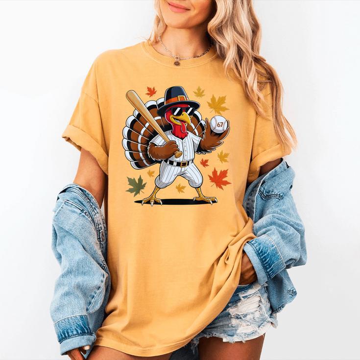 Baseball Turkey 67 Meme Thanksgiving For Boys Toddlers Kid Women's Comfort Colors T-Shirt Baseball Turkey 67 Meme Thanksgiving For Boys Toddlers Kid Women's Comfort Colors T-Shirt
