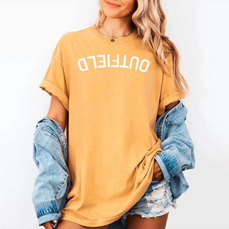 BaseballSoftball Upside Down Outfield Women's Comfort Colors T-Shirt