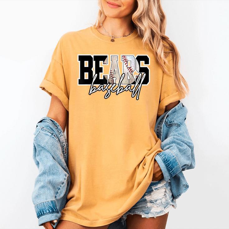Bears Baseball Mom Game Day School Spirit Bear Pride Women's Comfort Colors T-Shirt Bears Baseball Mom Game Day School Spirit Bear Pride Women's Comfort Colors T-Shirt