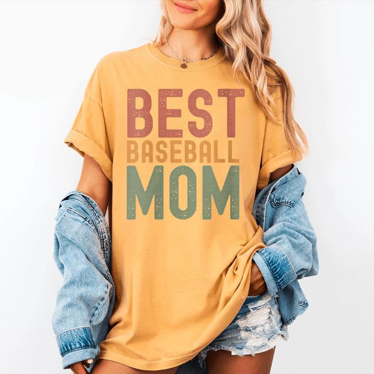 Best Baseball Mom Sports Cute Moms Day Women's Comfort Colors T-Shirt