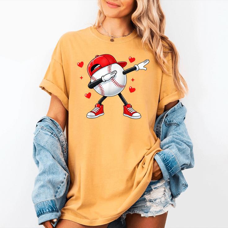 Boys Valentines Baseball Women's Comfort Colors T-Shirt
