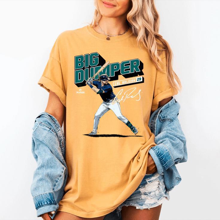 Cal Raleigh Seattle MLB Baseball Players MLBCRA205M Women's Comfort Colors T-Shirt