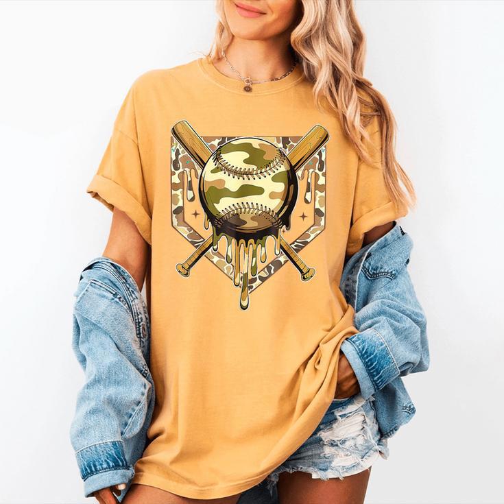 Camo Baseball Dripping Military Camouflage Sports Men Boy Women's Comfort Colors T-Shirt Camo Baseball Dripping Military Camouflage Sports Men Boy Women's Comfort Colors T-Shirt