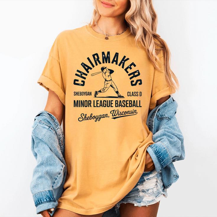 Chairmakers Sheboygan Minor League Baseball Women's Comfort Colors T-Shirt