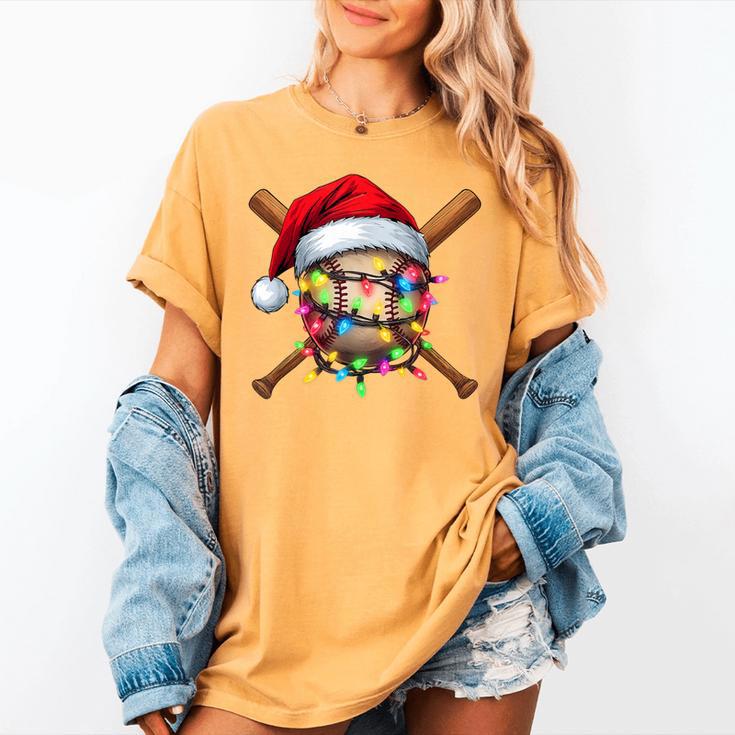 Christmas Baseball Pajama Santa For Men Boys Girls Kids Xmas Women's Comfort Colors T-Shirt Christmas Baseball Pajama Santa For Men Boys Girls Kids Xmas Women's Comfort Colors T-Shirt