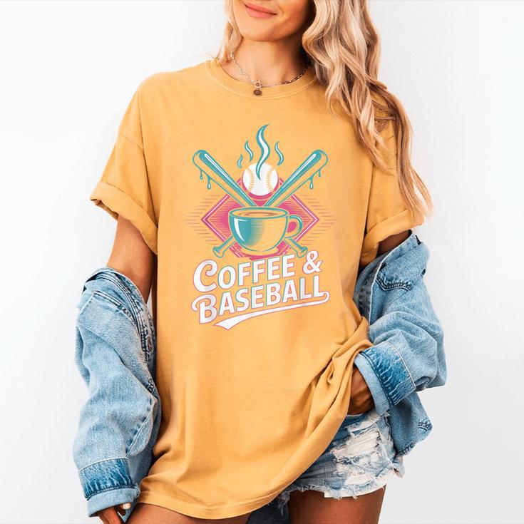 Coffee And Baseball Baseball Player Women's Comfort Colors T-Shirt Coffee And Baseball Baseball Player Women's Comfort Colors T-Shirt