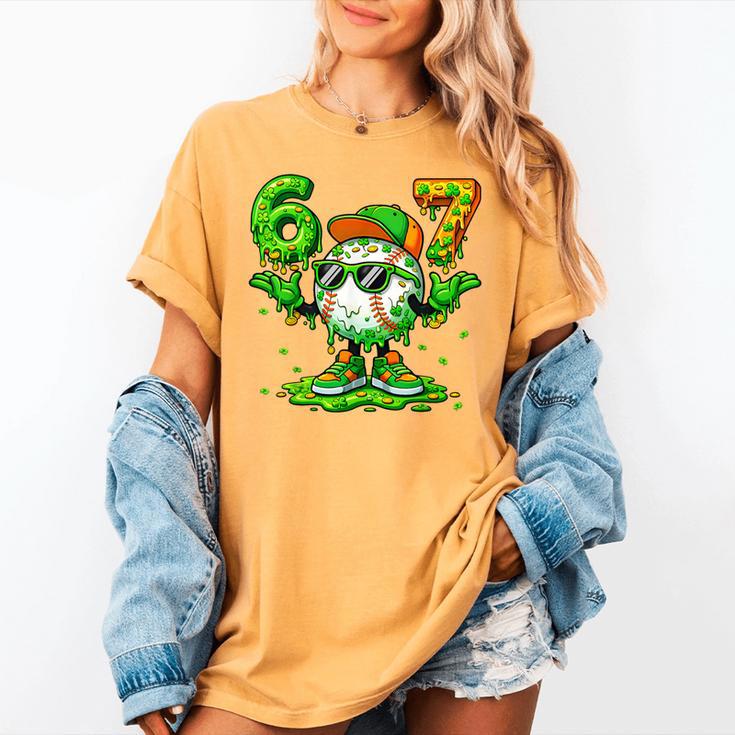Drip Baseball Irish Shamrock St Patricks Men Boy Kid Women's Comfort Colors T-Shirt Drip Baseball Irish Shamrock St Patricks Men Boy Kid Women's Comfort Colors T-Shirt
