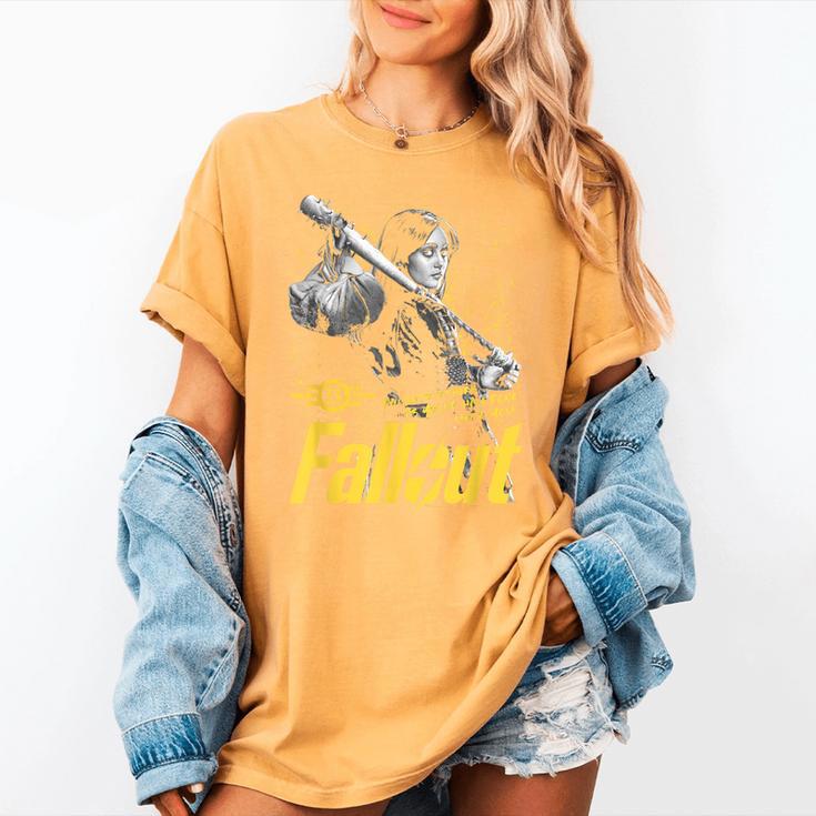 Fallout TV Series Lucy Do Unto Others Baseball Bat Gamer Women's Comfort Colors T-Shirt Fallout TV Series Lucy Do Unto Others Baseball Bat Gamer Women's Comfort Colors T-Shirt