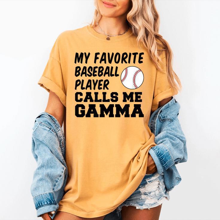 My Favorite Baseball Player Calls Me Gamma Women's Comfort Colors T-Shirt My Favorite Baseball Player Calls Me Gamma Women's Comfort Colors T-Shirt