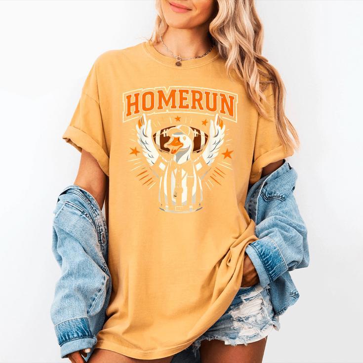 Football Referee Touchdown Baseball Homerun Goose Women's Comfort Colors T-Shirt Football Referee Touchdown Baseball Homerun Goose Women's Comfort Colors T-Shirt