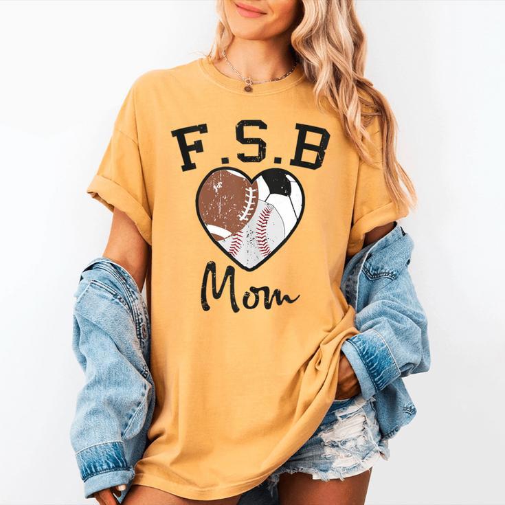 Football Soccer Baseball Mom For Women Women's Comfort Colors T-Shirt Football Soccer Baseball Mom For Women Women's Comfort Colors T-Shirt