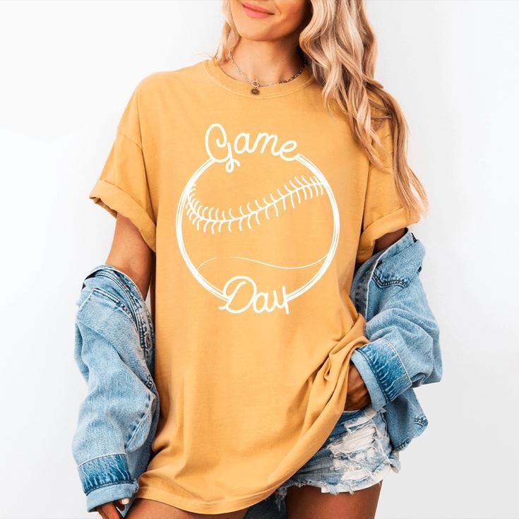 Game Day Baseball Mom Women's Comfort Colors T-Shirt Game Day Baseball Mom Women's Comfort Colors T-Shirt