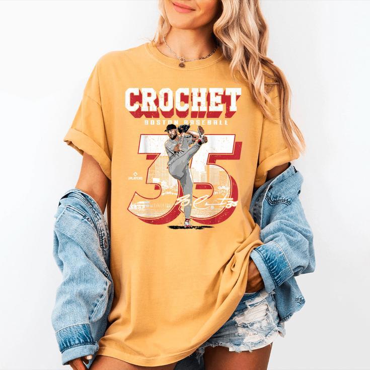 Garrett Crochet Boston Baseball Players MLBGCR201M Women's Comfort Colors T-Shirt Garrett Crochet Boston Baseball Players MLBGCR201M Women's Comfort Colors T-Shirt